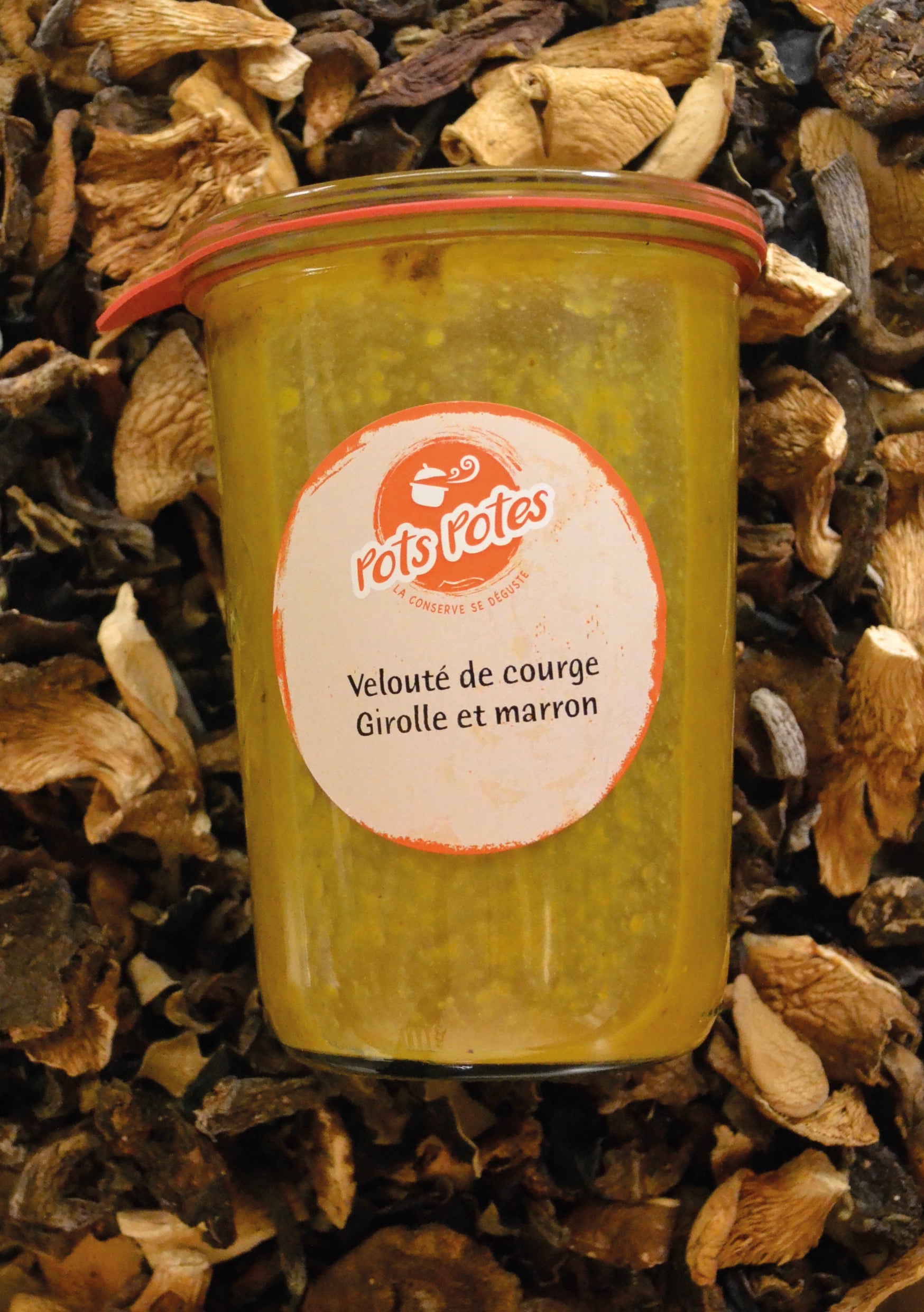 Velouté de Courge, Marrons et Girolles