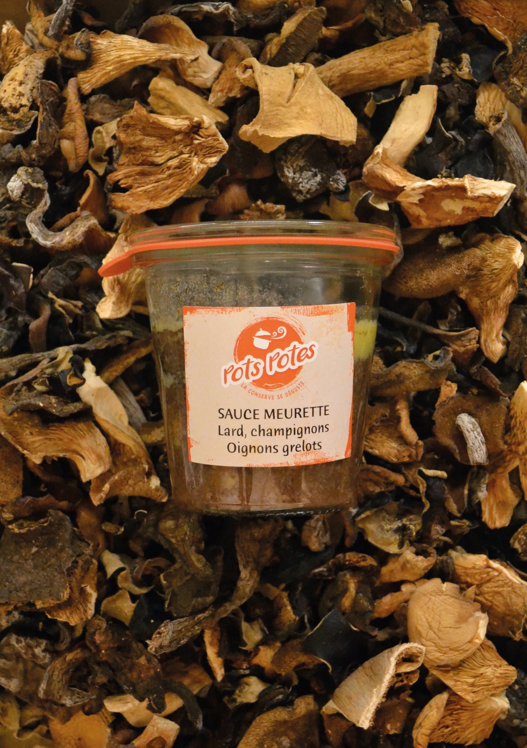 Sauce meurette - Lard, champignons, oignons grelots